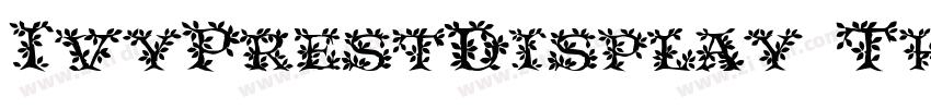 IvyPrestDisplay Thin字体转换